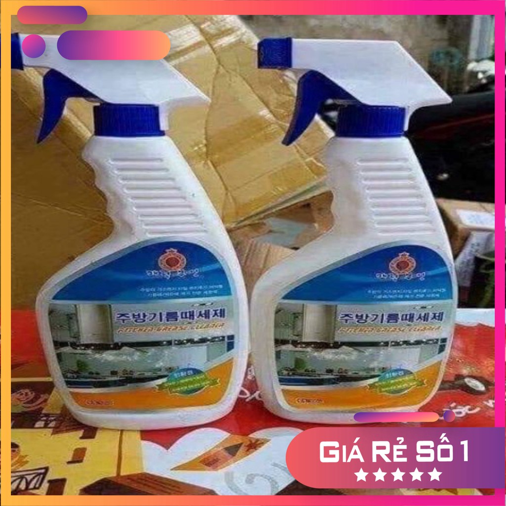 Chai Xịt Bếp Đa Năng Hàn Quốc Clean Guard 500Ml Tẩy Sạch Ố Bẩn Dầu Mỡ Bám Trên Tường Sàn Nhà Bếp Ga Và Dụng Cụ Bếp