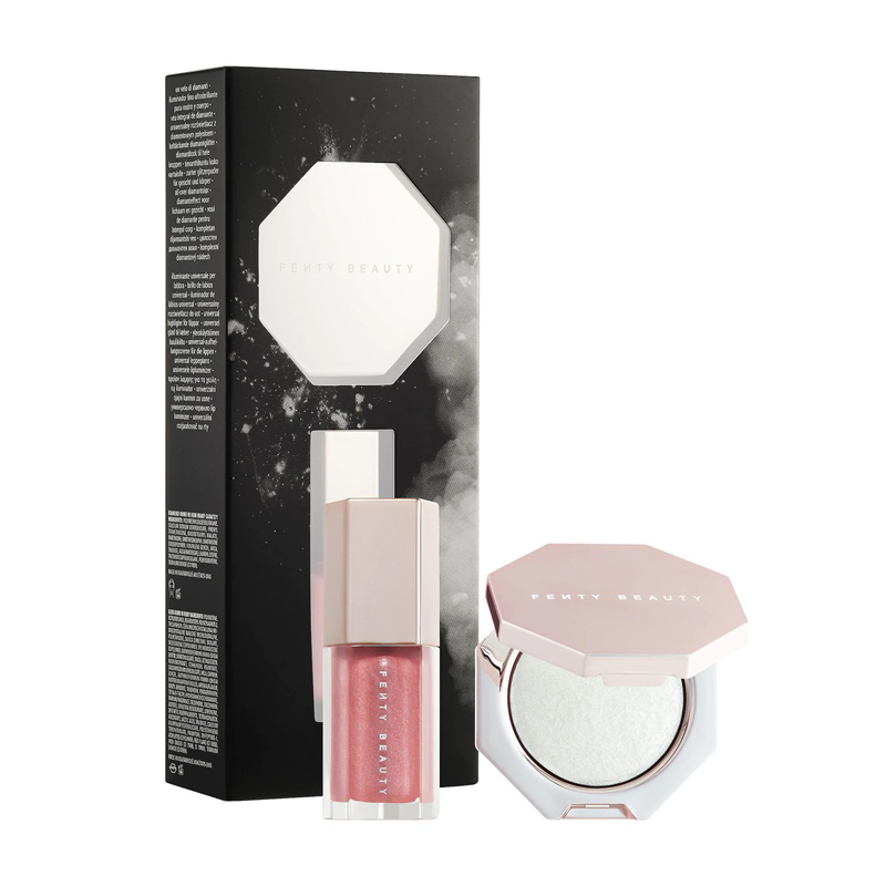 (Bill US) Set FENTY BEAUTY Diamond Bomb Baby Lip Gloss and Highlighter Mini