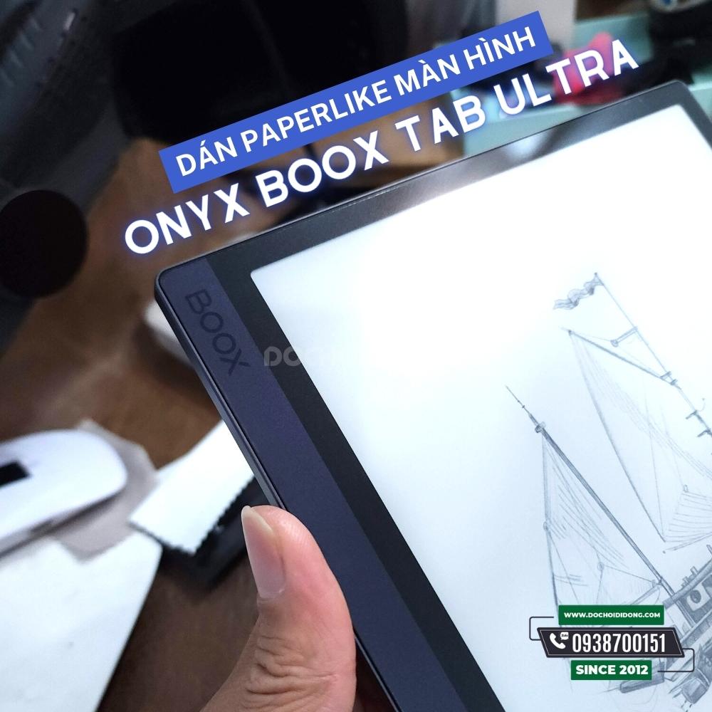 Miếng Dán Paper Like Nhám Mờ Zacase Máy Đọc Sách Onyx Boox Tab Ultra Chống Vân Tay Hỗ Trợ Bút