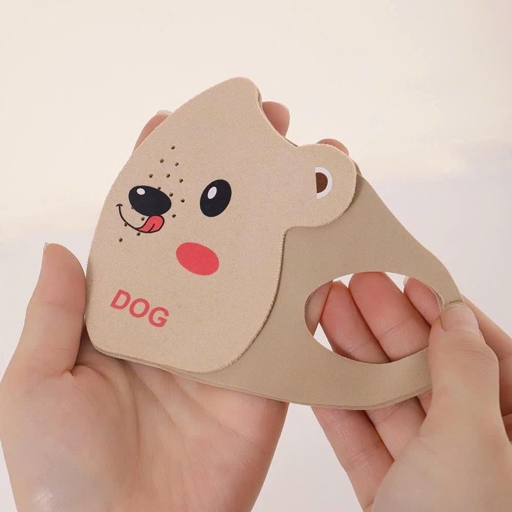 Khẩu trang vải cho bé khẩu trang chống tia UV cho bé khẩu trang 3D lụa họa tiết ngộ nghĩnh-Happy Life 4U