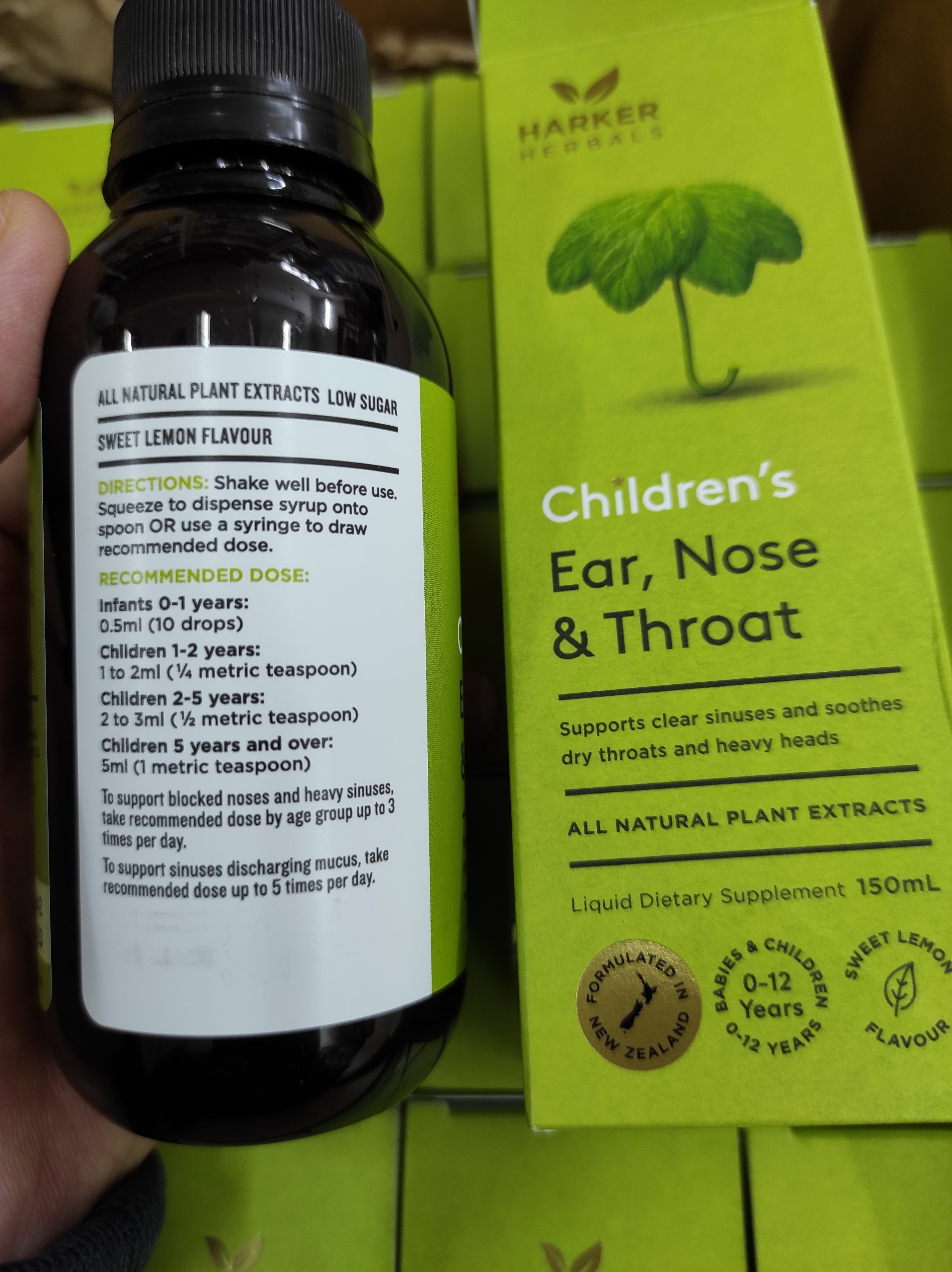 Tinh Dầu Harker Herbals Childrens Ear Nose & Throat Herbal Syrup (Date T4/2023)