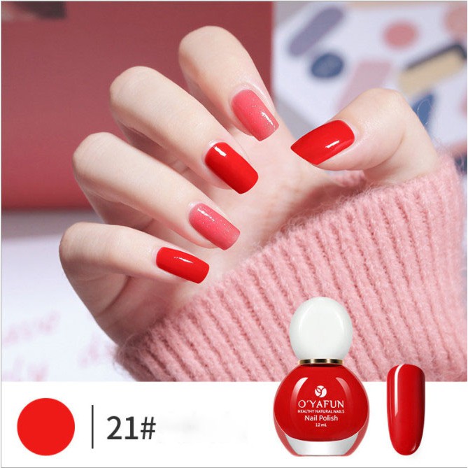 [Hcm][Giá Rẻ][Hàng Chính Hãng][Hàng Cao Cấp] Sơn Móng Tay Oyafun Nail Polish Màu Mới 2021 - Gốc Nước Siêu Đẹp Màu 20 - 40