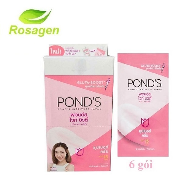 Hộp 6 Gói Kem Dưỡng Trắng Ban Ngày Ponds Institure Japan White Beauty Skin Gluta Boost 7G X 6