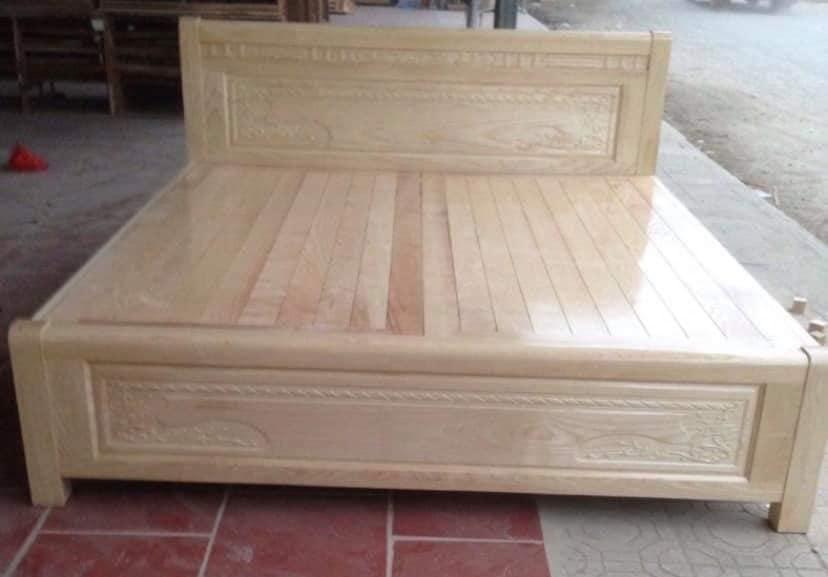 Giường gỗ sồi nga