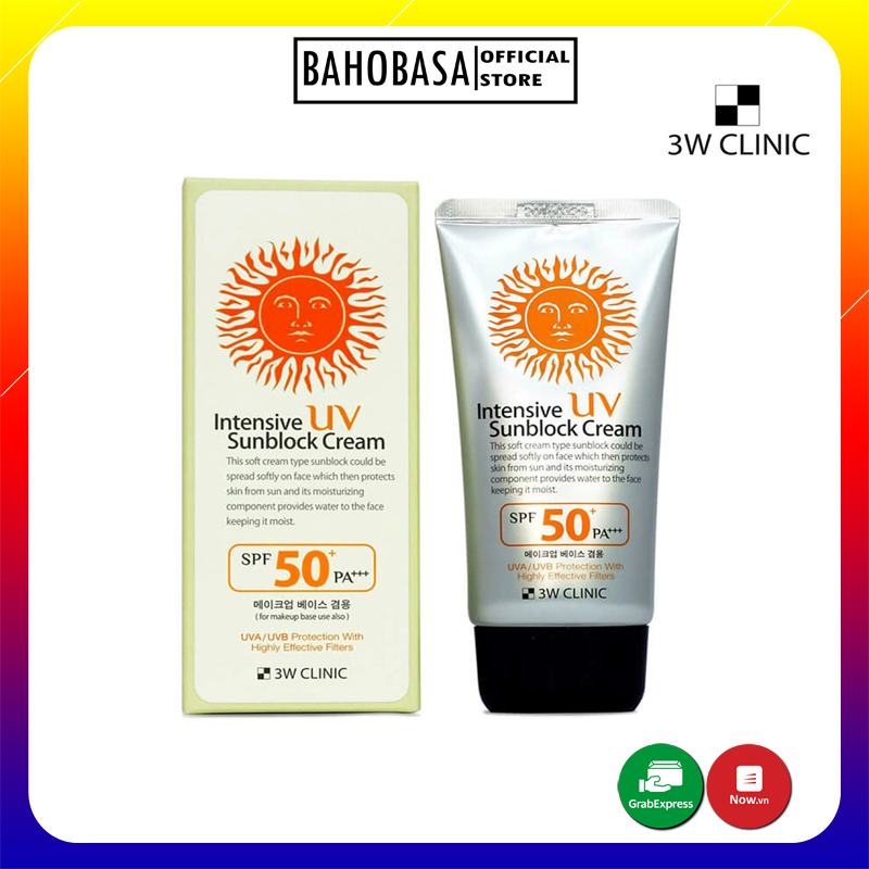 Kem chống nắng 3W Clinic UV Sunblock Cream SPF 50+ PA+++ 70 ml