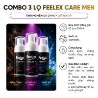 Dung dịch vệ sinh nam Feelex care Men dạng bọt hương thơm nam tính mát lạnh - 100ml