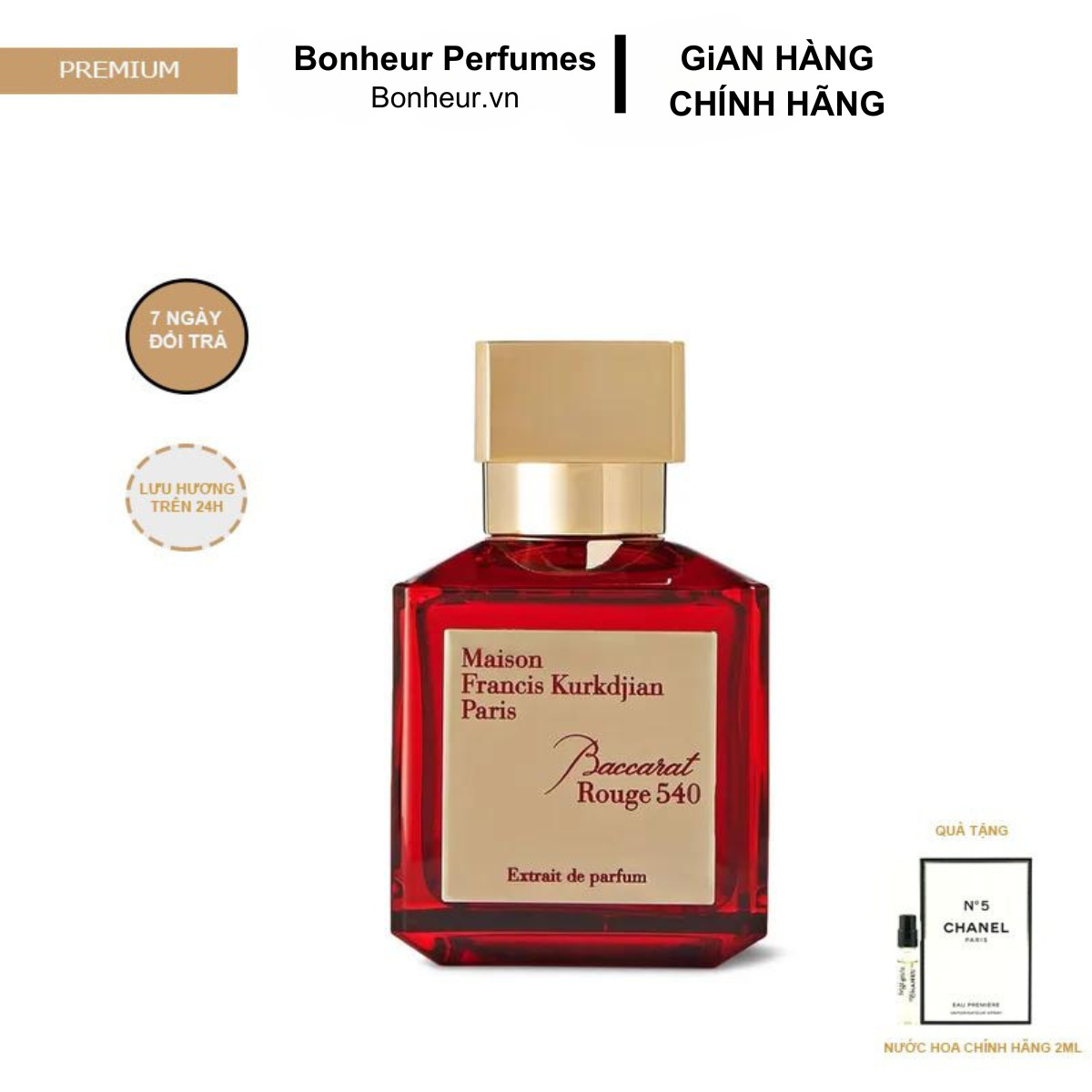 Nước Hoa Nữ baccarat rouge 540 70ml siêu lưu hương