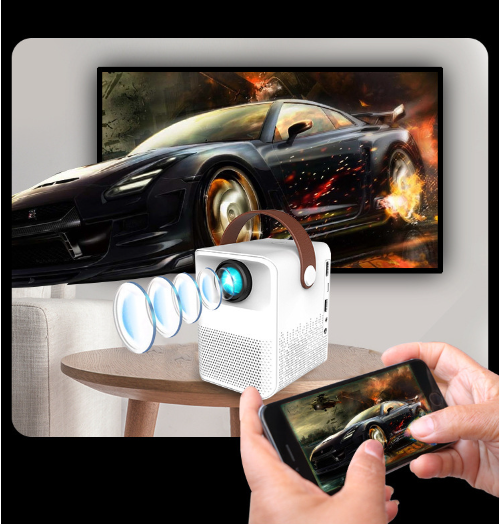 Online Mall - Máy Chiếu Mini BeeCube X8 Max - Độ phân giải Full HD 1080P - Máy chiếu 4k sử dụng cho 