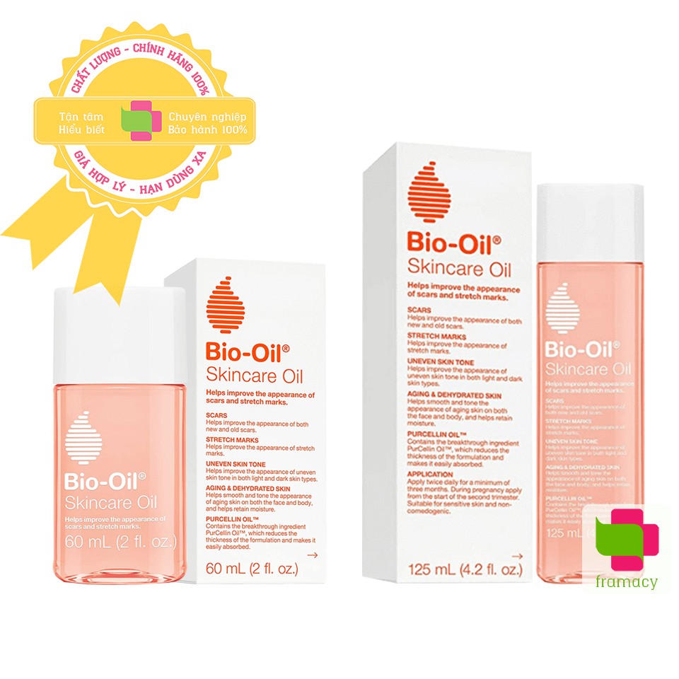 Dầu Dưỡng Bio Oil Nam Phi (60Ml Và 125Ml) Giảm Rạn Da Và Làm Mờ Sẹo Cho Mẹ Bầu Mẹ Sau Sinh Và Trẻ Em