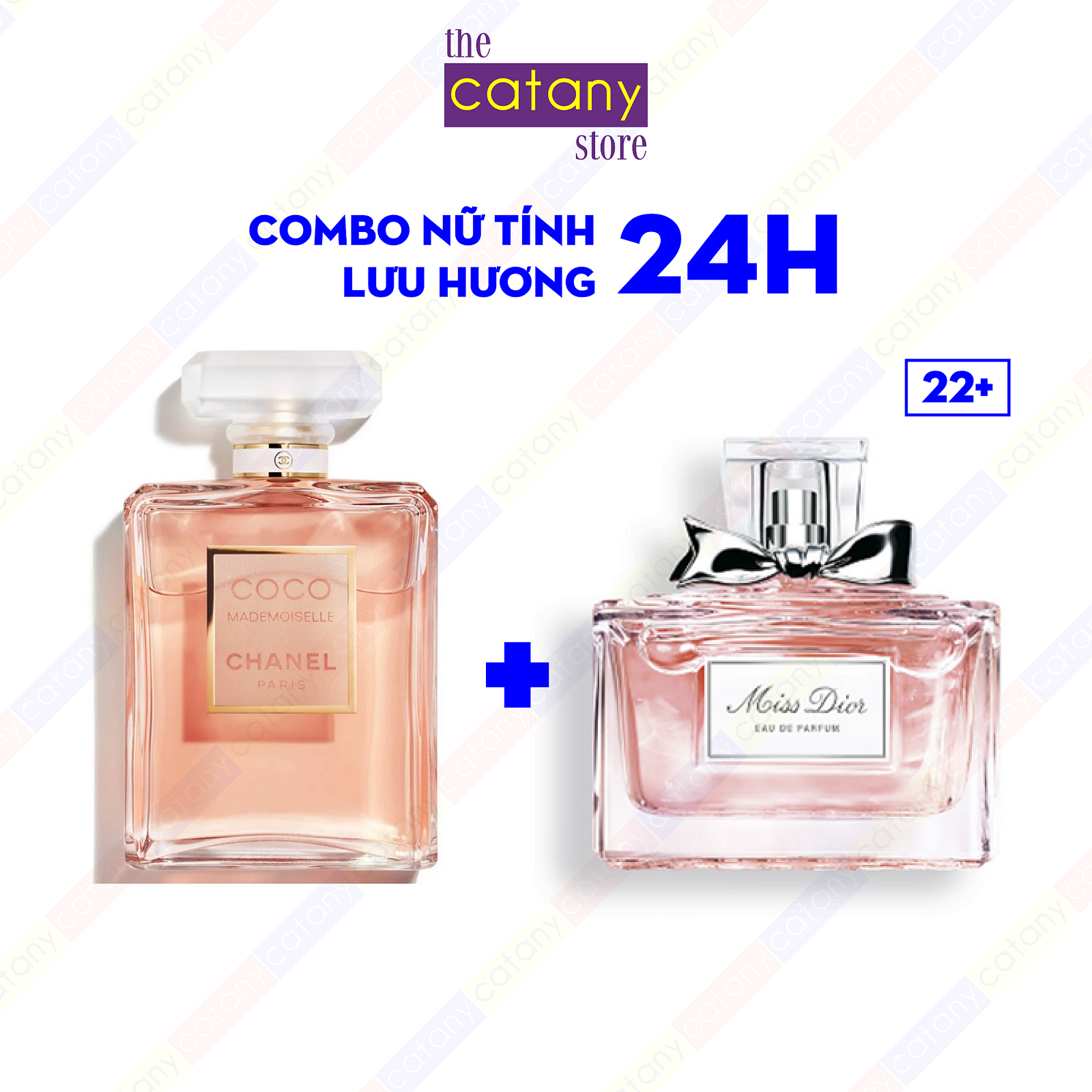 Nước Hoa Nữ Tính Chiết Tinh Dầu Nhiều Lưu Hương 24H Combo 2 Chai