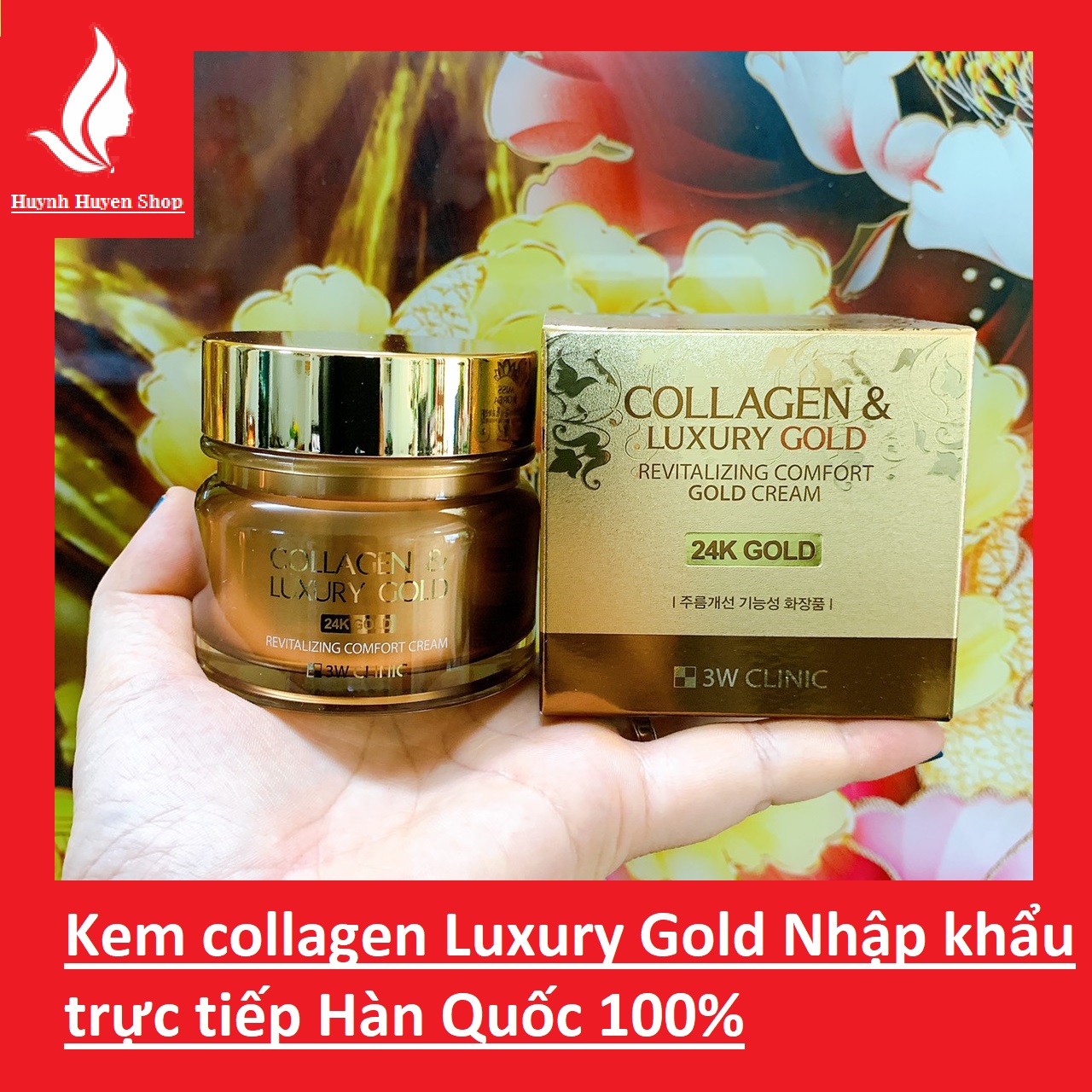 [Hcm][Chính Hãng Giá Sỉ] Kem Collagen Luxury Gold Dưỡng Da Chống Lão Hóa Hộp Lớn 100G