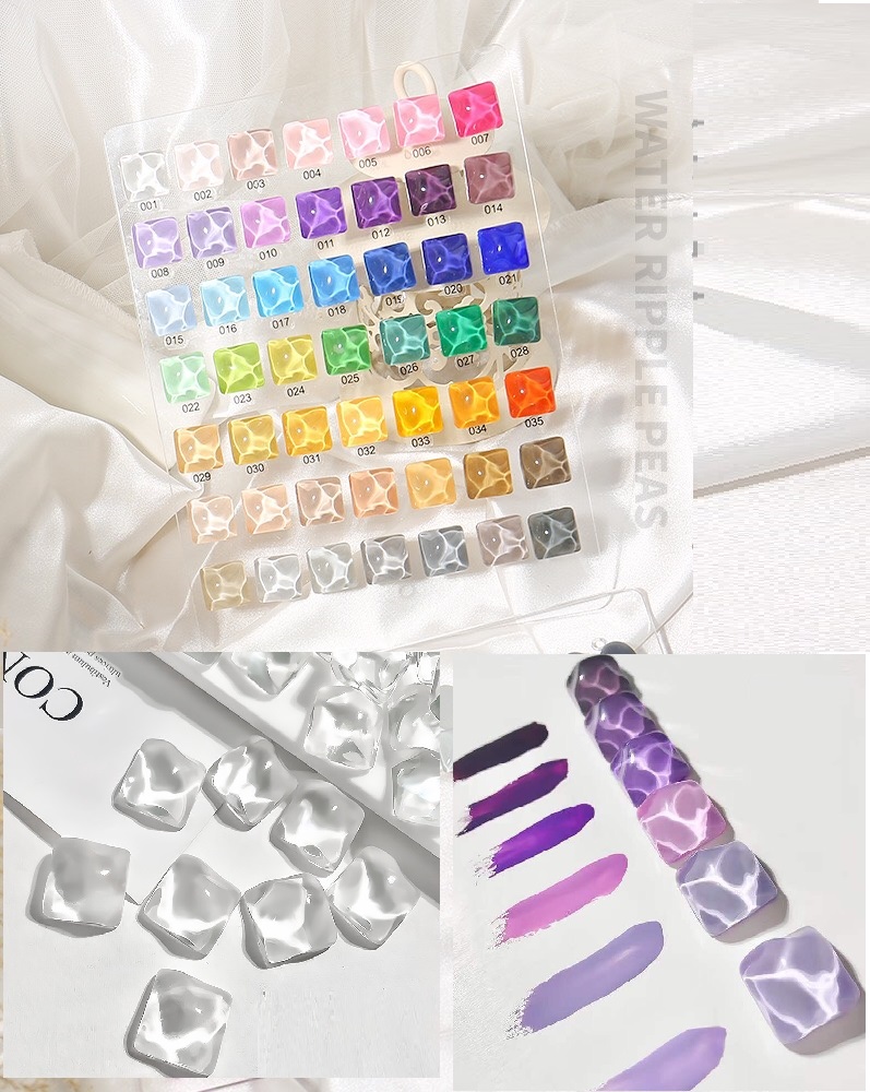 Viên Phale Gắn Bảng Màu Hình Vuông Vân Đá loang ( Set 5 Viên )