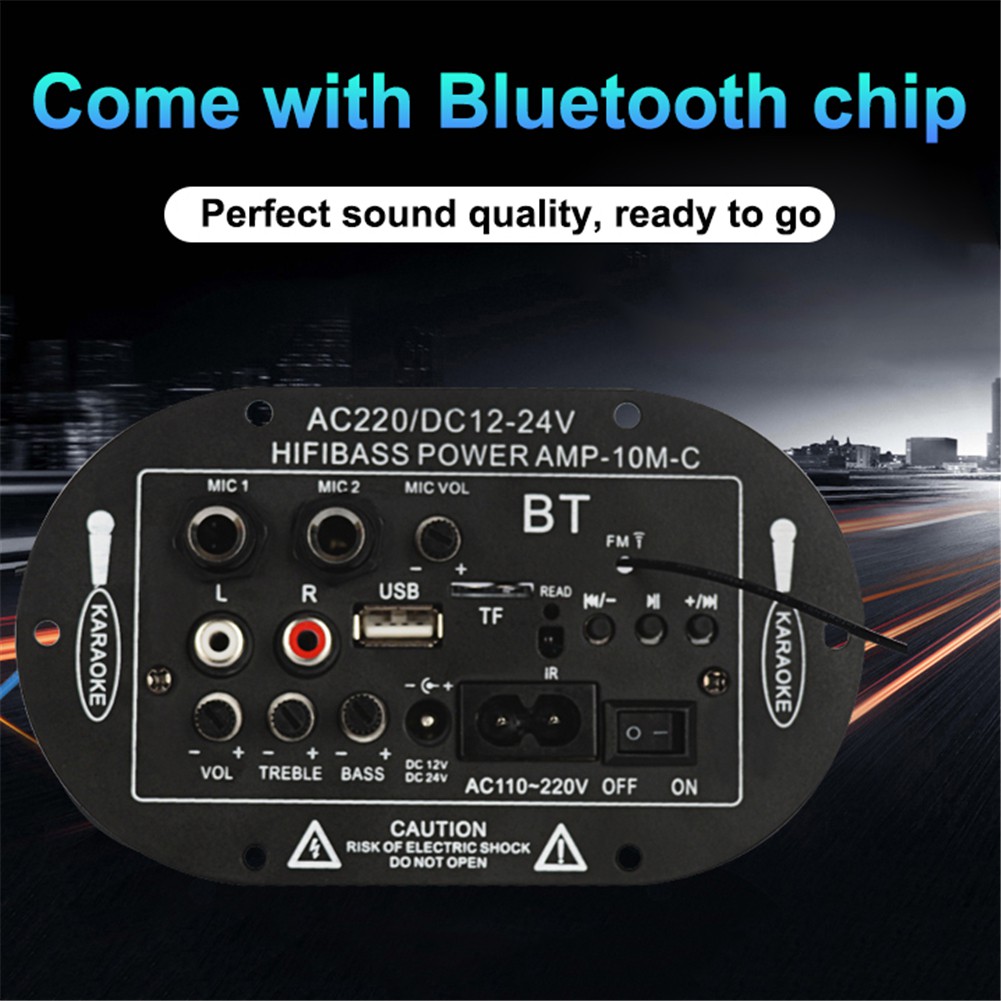 Bảng mạch khuếch đại âm thanh bluetooth hifi 120W công suất cao DC 12V DC 24V AC 110-240V cho xe hơi