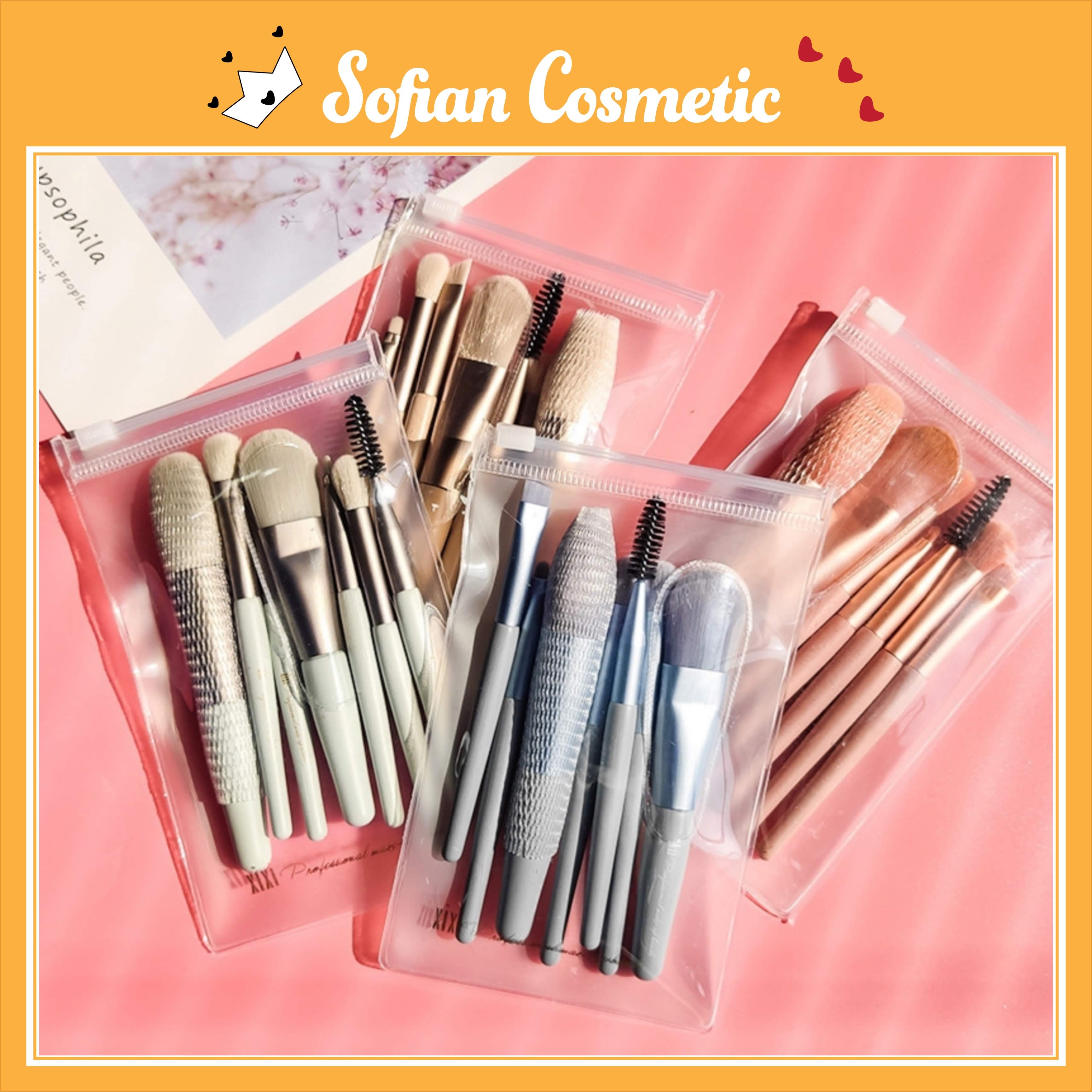 (Chính Hãng)Xixi - Bộ Set Cọ Trang Điểm Nội Địa Trung Xixi Morandi 7 Món Đầy Đủ Tiện Lợi Phù Hợp Với Người Mới Bắt Đầu - Sofian Cosmetic