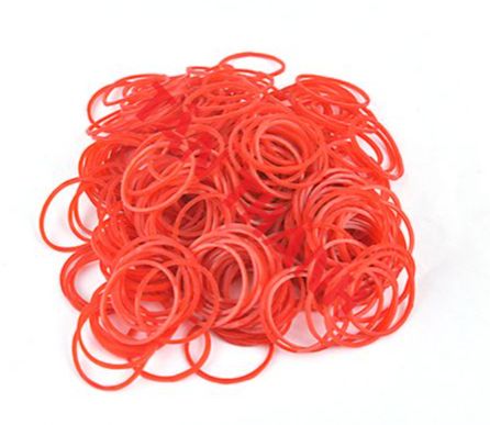 (100gr thun đỏ) Dây thun cao su màu đỏ dẻo dùng để cột tiền cột thức ăn làm thủ công