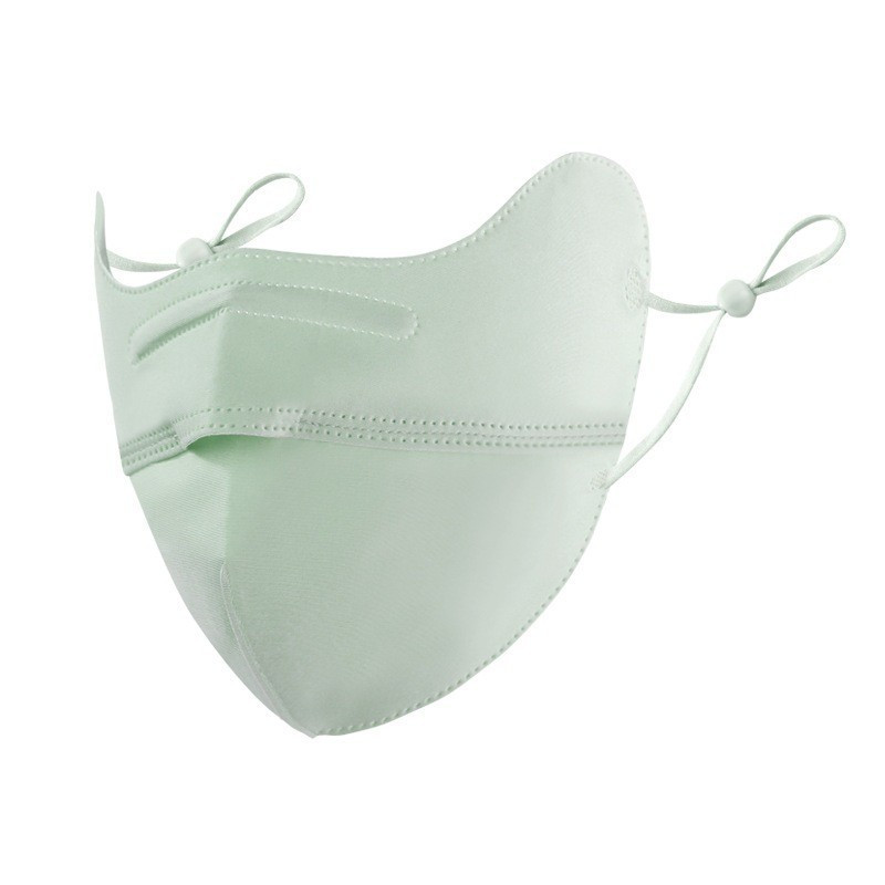 Khẩu trang chống tia UV khẩu trang vải không dệt chống nắng che gò má UPF50+ màu pastel thời trang -