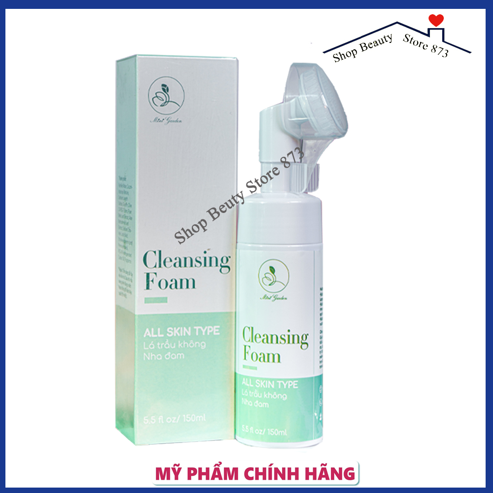 Sữa Rửa Mặt Tạo Bọt Lá Trầu Không Cleansing Foam 150Ml Minigarden Đầu Cọ Sạch Sâu