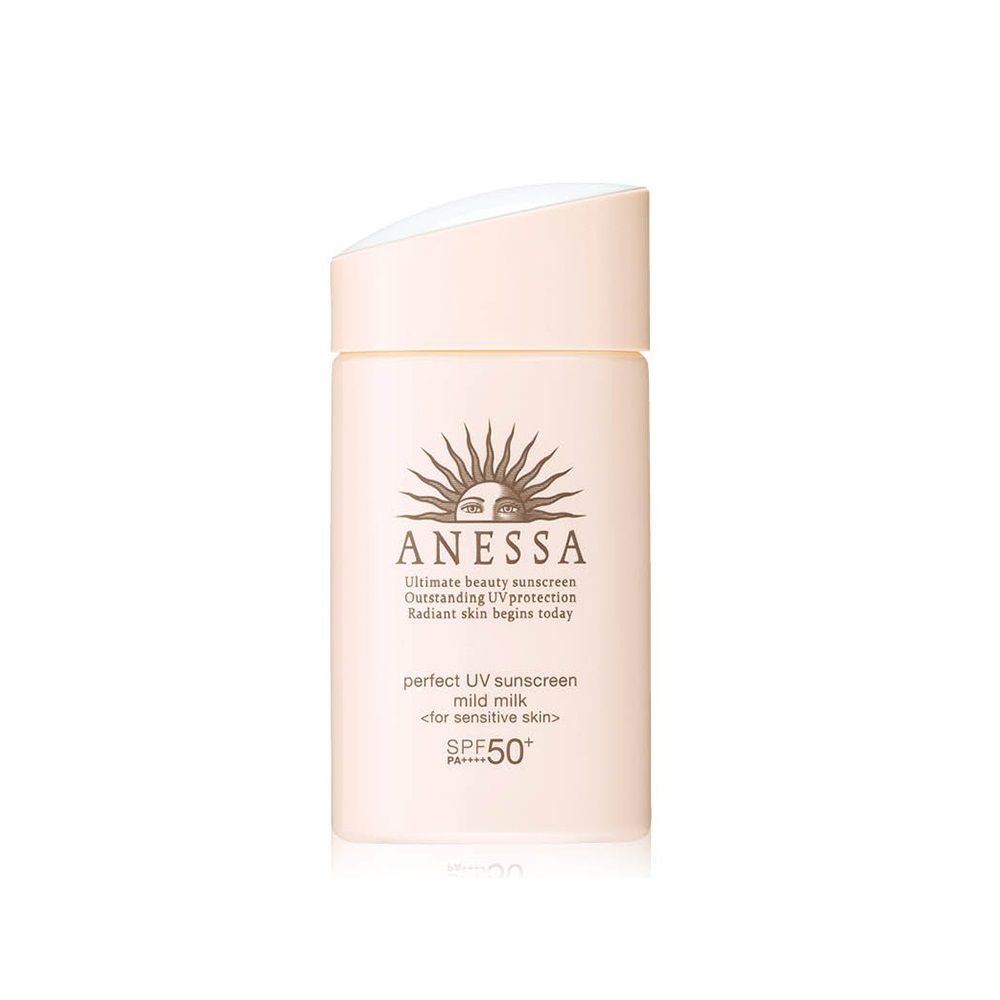 ANESSA - Kem chống nắng dạng sữa dưỡng da dịu nhẹ cho da nhạy cảm và trẻ em ANESSA Perfect UV Sunscreen Mild Milk SPF 50+ PA++++