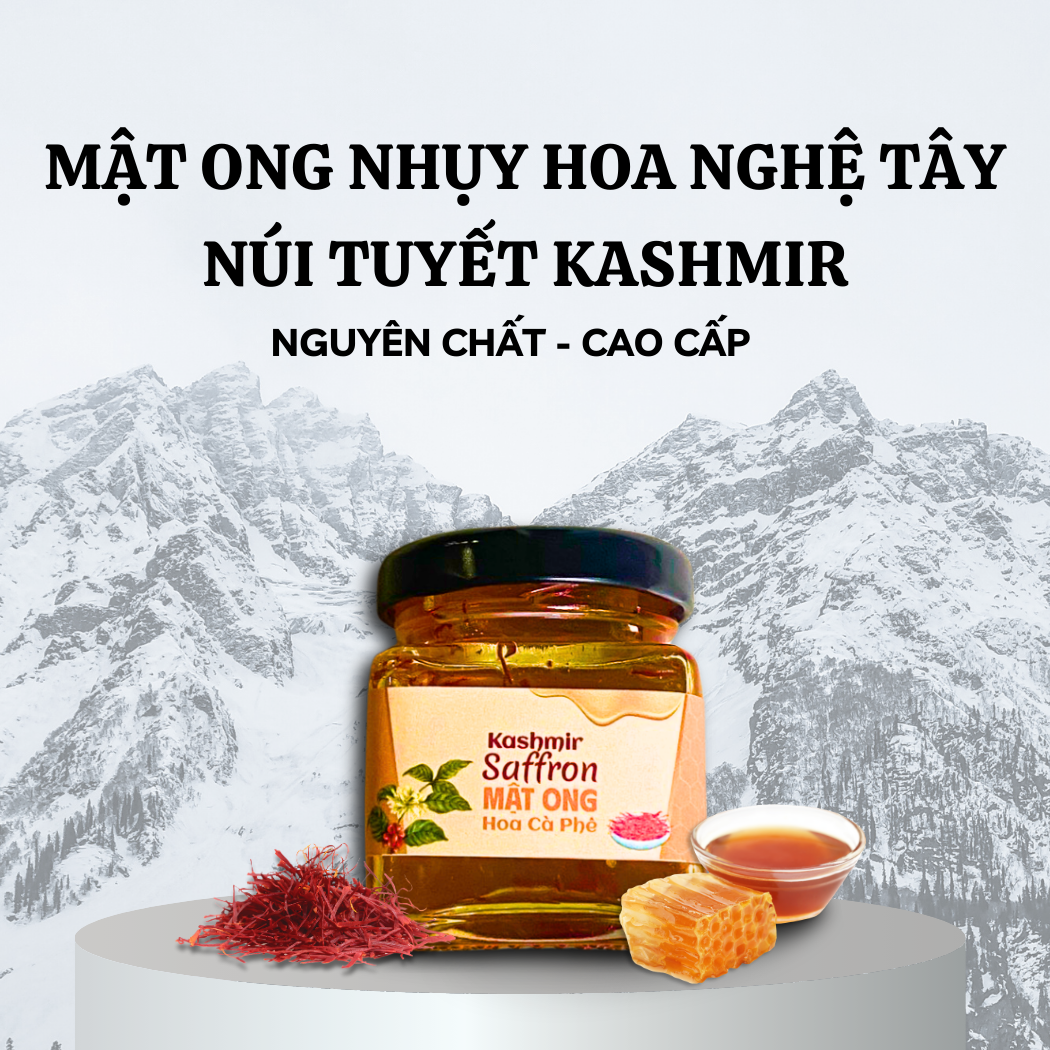 [Gift- Quà tặng không bán] Mật ong Saffron Kashmir nguyên chất cao cấp