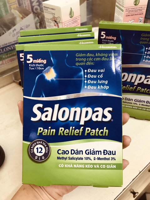 Miếng Dán Salonpas Co Giãn 5 Miếng