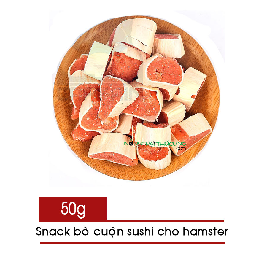 Snack Bò Cuộn Sushi cho Hamster - 50gr