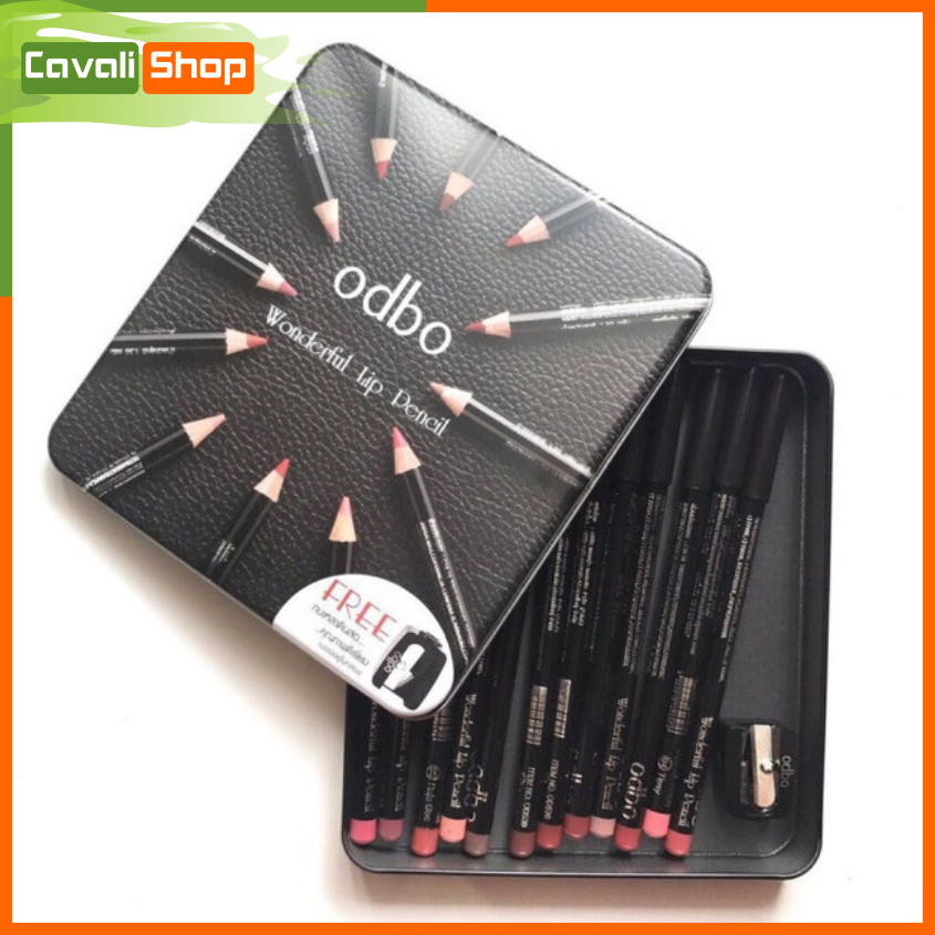 Chì Kẻ Viền Môi Odbo Wonderful Lip Penci Thái Lan - Cavali - Gồm Những Tone Màu Trẻ Trung Và Cá Tính