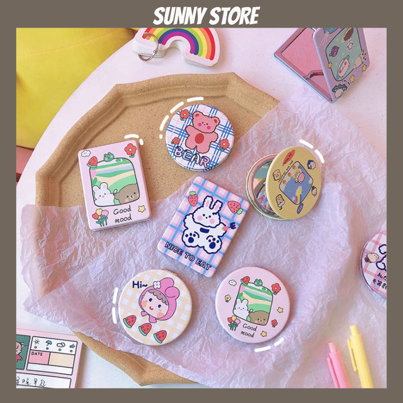 Gương Mini Dễ Thương Xin Xắn Nhiều Hình Dễ Thương Sunnystore