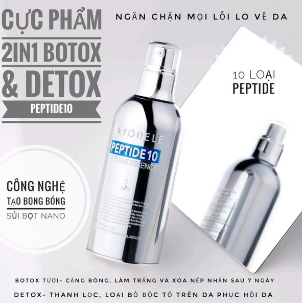 Tinh chất Botox detox Peptide 10 Ayodele 100ml