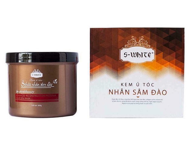 Kem ủ tóc hấp dầu lạnh Nhân Sâm Đào Swhite 500g swhite