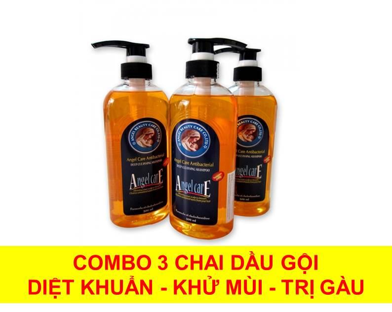 [Combo 3 Chai] Dầu Gội Diệt Khuẩn Angel Care 500Ml