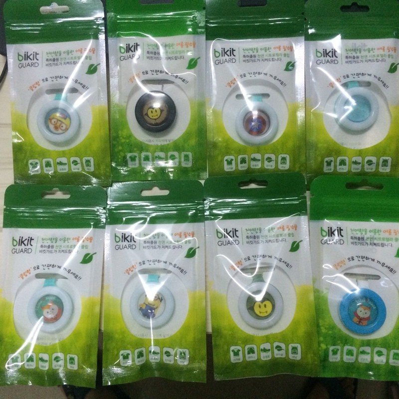 [Sale] Kẹp Chống Muỗi Tinh Dầu BIKIT GUARD Hàn Quốc (50) Super Sale Super Sale