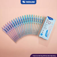 Combo 20 Bút bi Thiên Long PRO 027 ngòi cao cấp 0.5mm thân bút màu pastel thời trang tự động thu ngòi TL-105
