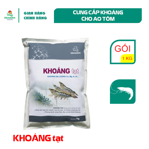 "Hoàn tiền đến 10%" Vemedim Khoáng tạt - cung cấp khoáng cần thiết cho nhu cầu tạo vỏ của tôm gói 1k