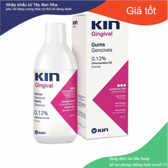 [ Nước Súc Miệng ] Kin .Gingival 250Ml Ngăn Ngừa Viêm Nướu - Sản Phẩm Chính Hãng