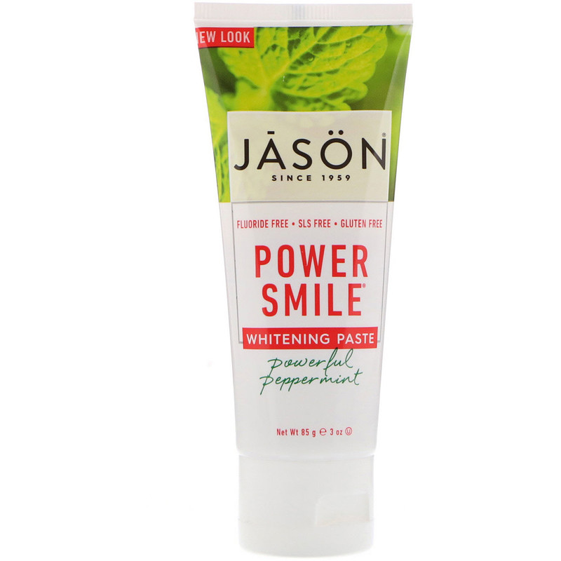 Power Smile Whitening Paste Powerful Peppermint Lọ 85G Của Hãng Jason Natural - Iherb Việt Nam