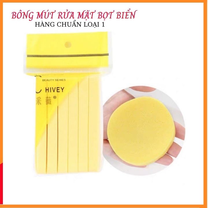 Combo 10 Set Bông Nở Rửa Mặt ( 1 Set 12 Miếng) - Miếng Mút Rửa Mặt Bọt Biển Dạng Nén Làm Sạch Da Dịu Nhẹ - Loại 1 Hàng Đảm Bảo Chất Lượng 100%