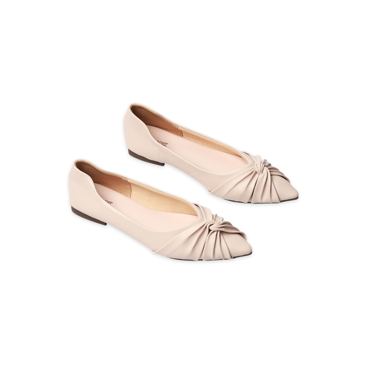 [Form nhỏ] Giày Búp Bê Đế Mềm Nơ Xoắn Pixie X717