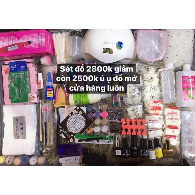 Skinnails68 Combo Bộ Sp Dụng Cụ Làm Móng Nail Cơ Bản - Nâng Cao Skinnail Dùng Để Mở Cửa Hàng Luôn Nhé Đầy Đủ Phụ Kiện
