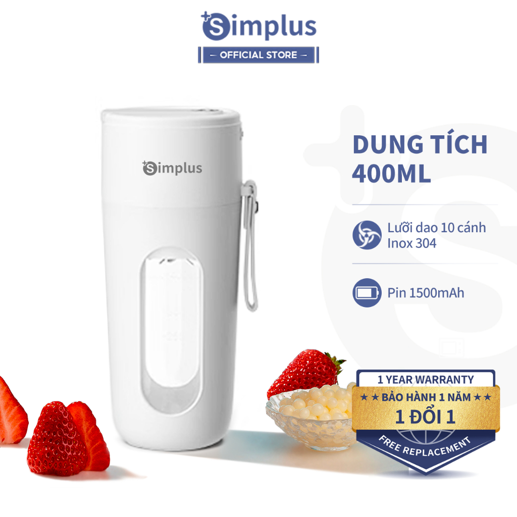 Máy Xay Sinh Tố Cầm Tay Simplus Dung tích 300ml