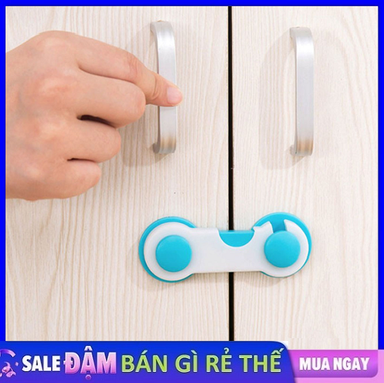 Khóa Chặn Tủ Chống Kẹp Tay - Khóa Tủ Lạnh Chốt Cài Cố Định Tủ Lạnh Ngăn Bé Tự Ý Mở Cửa An Toàn Cho Bé - Đai Chốt Khóa Tủ Lạnh Ngăn Kéo Tủ Đồ Đa Năng / Khóa Tủ Quần Áo Cho Bé Chốt Chặn Cửa
