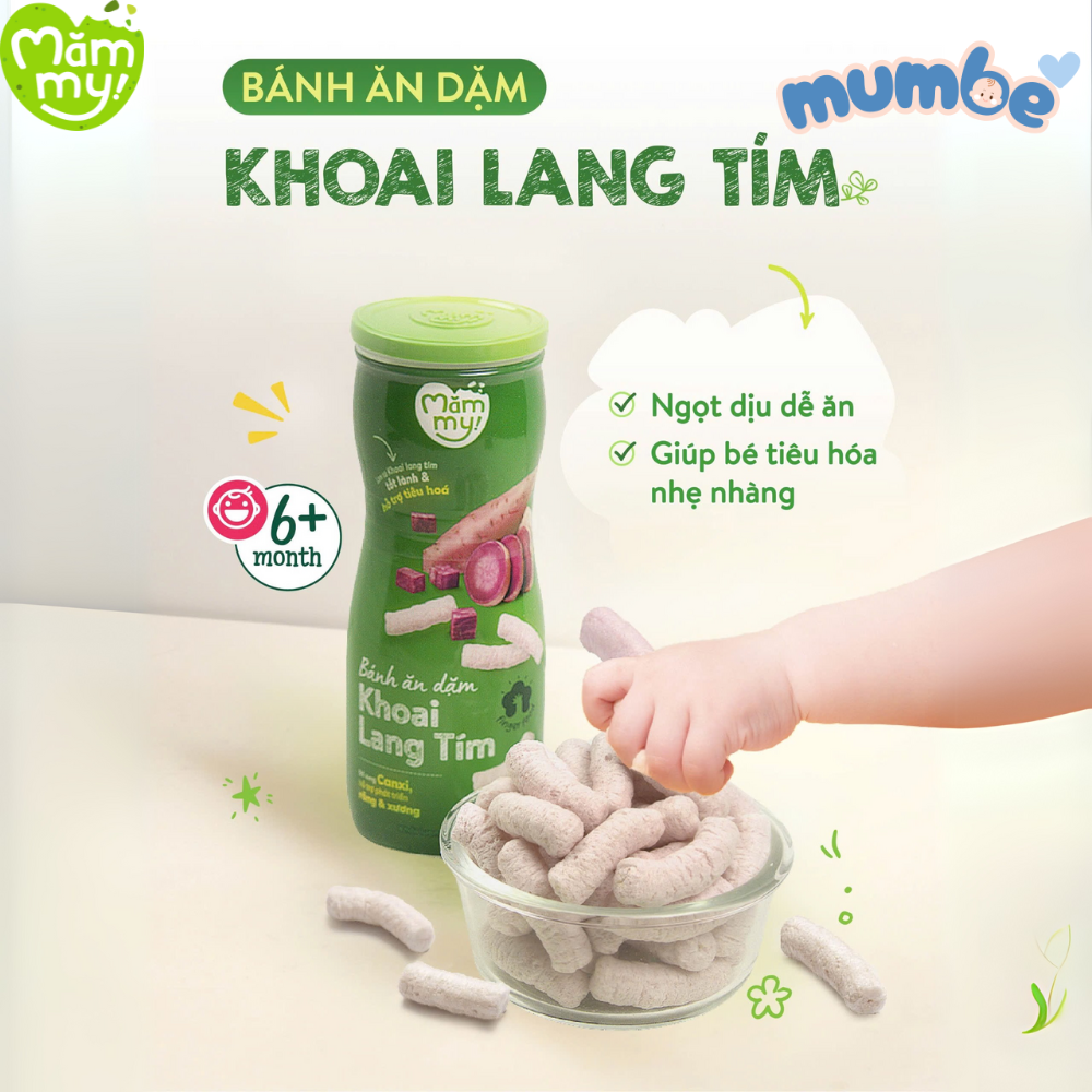 Bánh Ăn Dặm Mămmy Hủ Cho Bé Ăn Dặm Từ 6 Tháng Hương Vị Rau Củ Quả Ngọt Ngào Giòn Xốp Tan Nhanh