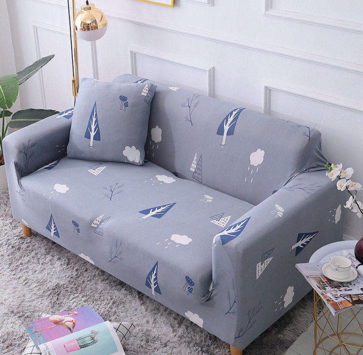 Ga bọc ghế sofa phủ 360 độ chống bụi bẩn