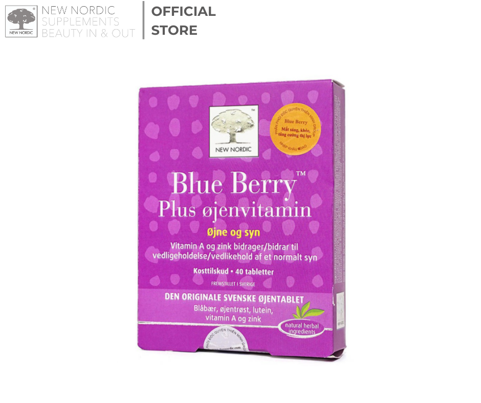 Viên Bổ Mắt Blue Berry Plus Eye Vitamin New Nordic