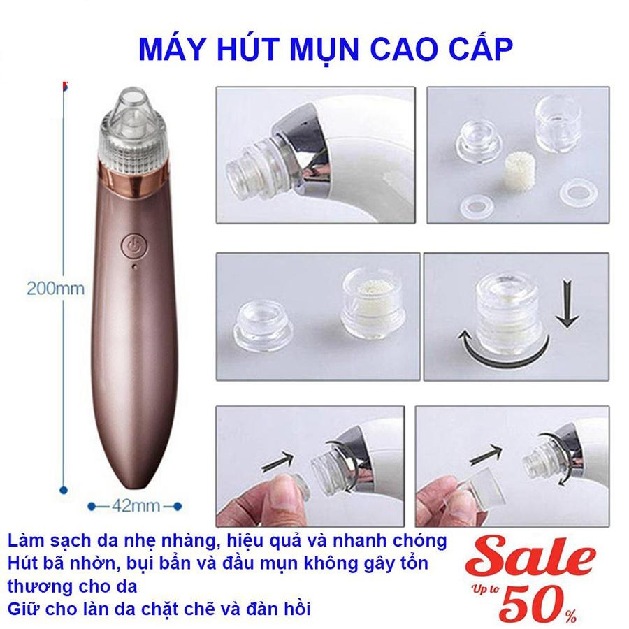 Máy Hút Mụn máy hút mụn cao cấp mã 001. Thiết bị hút mụn thần kỳ khiến các chị em phát sốt  giá cực SỐC!