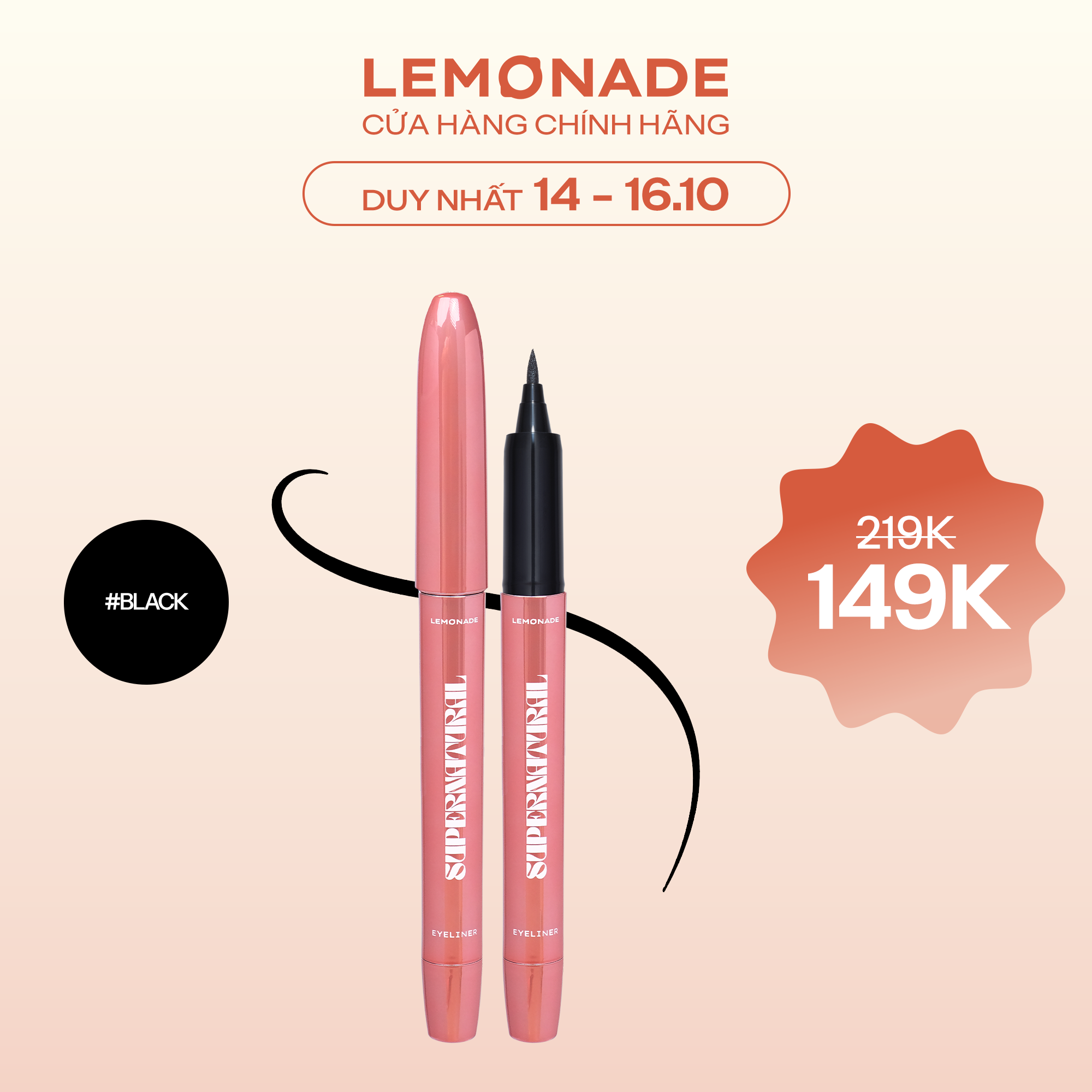 Bút kẻ mắt Lemonade SuperNatural Eyeliner 1g