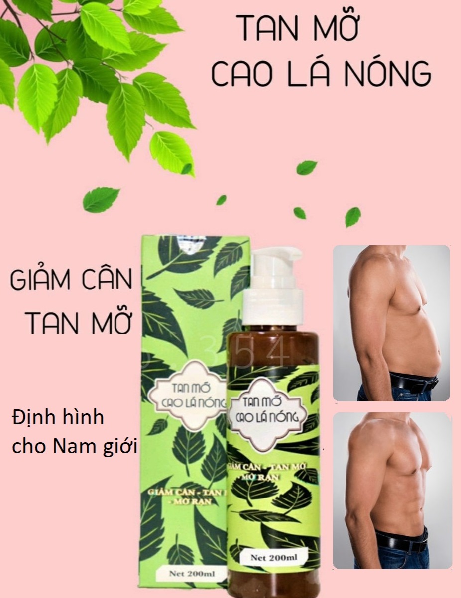 [Hcm](Hàng Chuẩn) Gel Tan Mỡ Cao Lá Nóng Mạnh (Giảm Cântan Mỡmờ Rạn) Cho Nam Giới