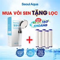 Set 6 Lõi Lọc Nước Thay Thế Cho Vòi Hoa Sen Bằng Bông PP Kết Hợp Đá Lọc Tạo Khoáng SEOUL AQUA Loại Bỏ Bụi Tạp Chất An Toàn Lành Tính