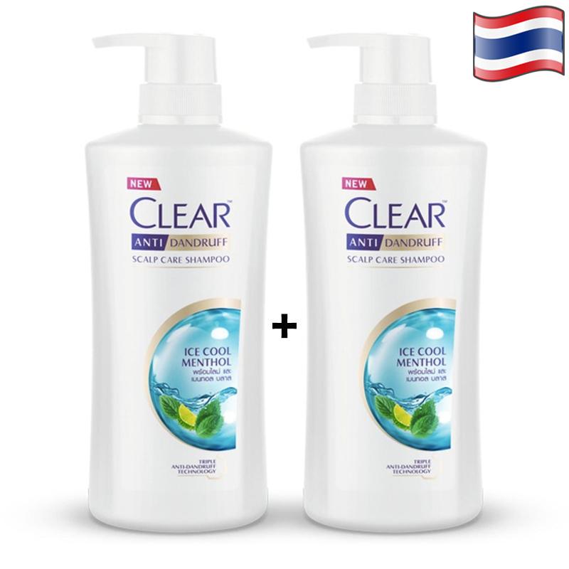 2 CHAI DẦU GỘI CLEAR BẠC HÀ THÁI - 480ml/chai