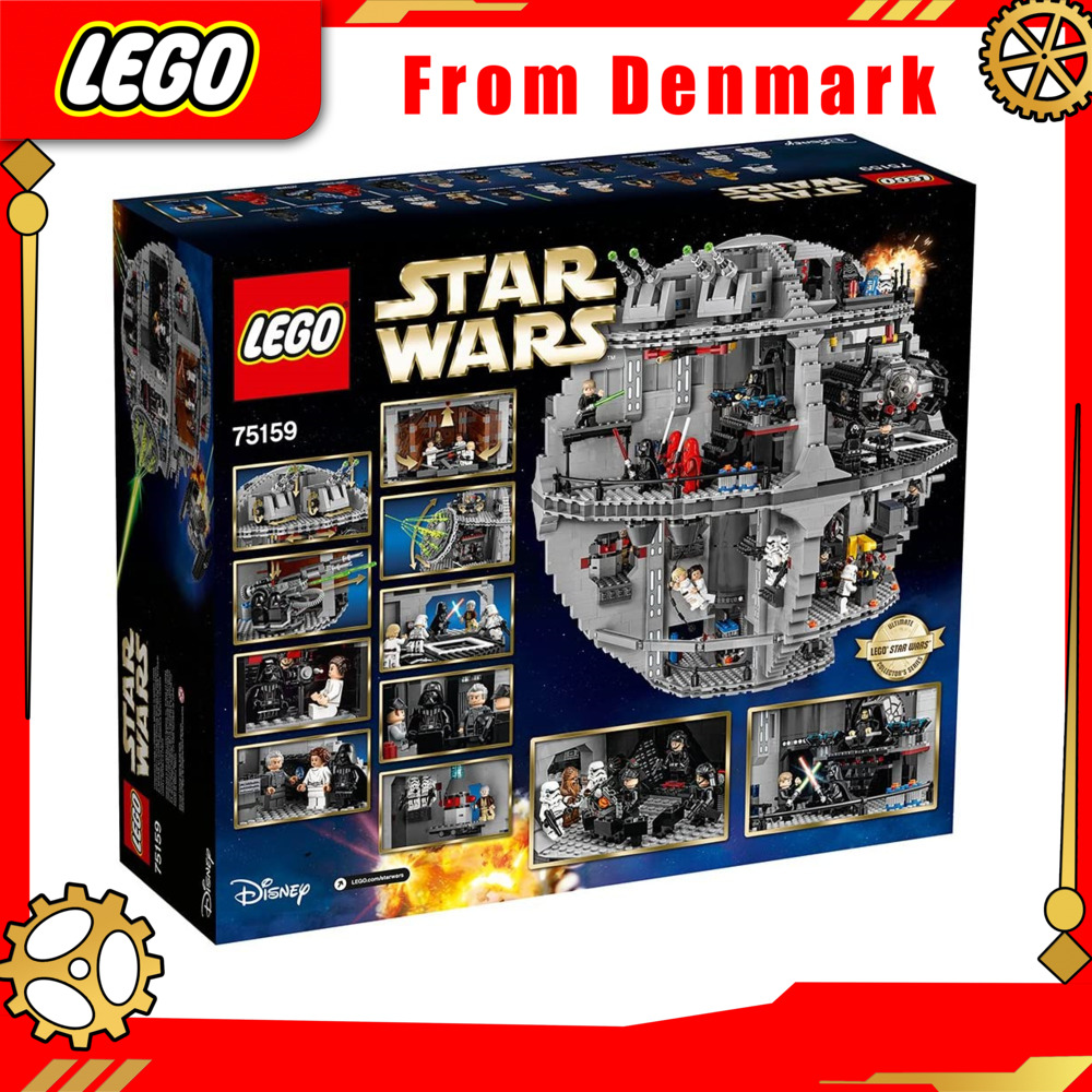 【From Denmark】LEGO Disney Star Wars Star Wars Death Star 75159 Space Station Building Kit with Star Wars minifigures suitable for children and adults (4016 pieces) genuine guarantee From Denmark-version limited edition