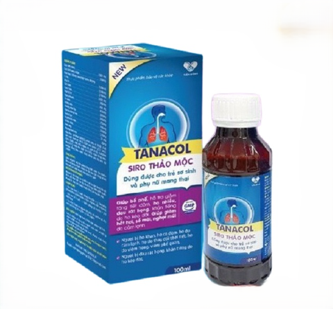 Siro ho thảo mộc Tanacol  - ngứa rát họng khan tiếng - Dùng được cho trẻ sơ sinh và phụ nữ có thai